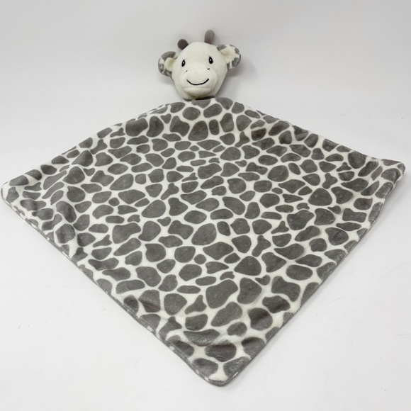 modern baby Other - Modern Baby Giraffe Plush Lovey Blanket Security Gray Grey Plush Head Cow White